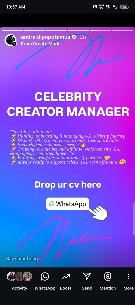 dipopotamus's tweet photo. Lowongan kerja ditempatku masih open ya, aku butuh yang bisa join ASAP, creative is a must! thank you, btw perusahaannya tbk ya, harus siap nanti masuk circle celebrity ya hehe, dm for more info 😉 https://t.co/AedcDZVpM0