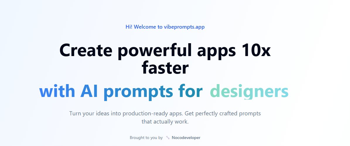nocodeveloper's tweet image. Create powerful apps 10x faster
with AI prompts for Maker, Developers, Designers and more... #lovable #AI #InteligenciaArtificial