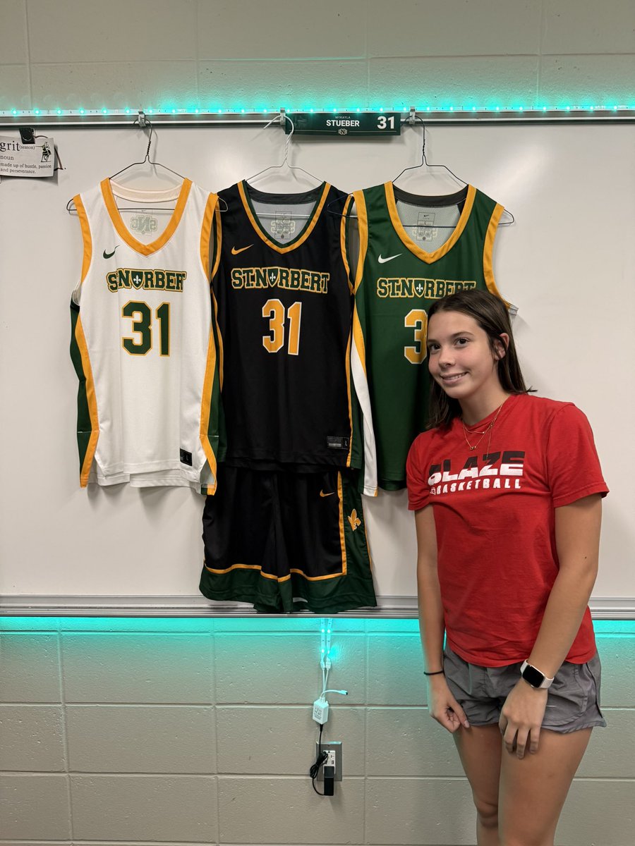 After a great visit with <a href="/SNCWBB/">St. Norbert College Women’s Basketball</a> and Coach <a href="/ALeonhardPerry/">Amanda Perry 🟧</a> I am grateful to have received an offer to continue my academic and athletic career! Thank you coaches for believing in what I can bring to the team! Go Green Knights! 💚💛
<a href="/LisaMVanWyk/">Lisa Van Wyk</a> <a href="/WisconsinBlaze/">Wisconsin Blaze Girls Basketball</a> <a href="/AbeSchiek23/">Abe Schiek</a>