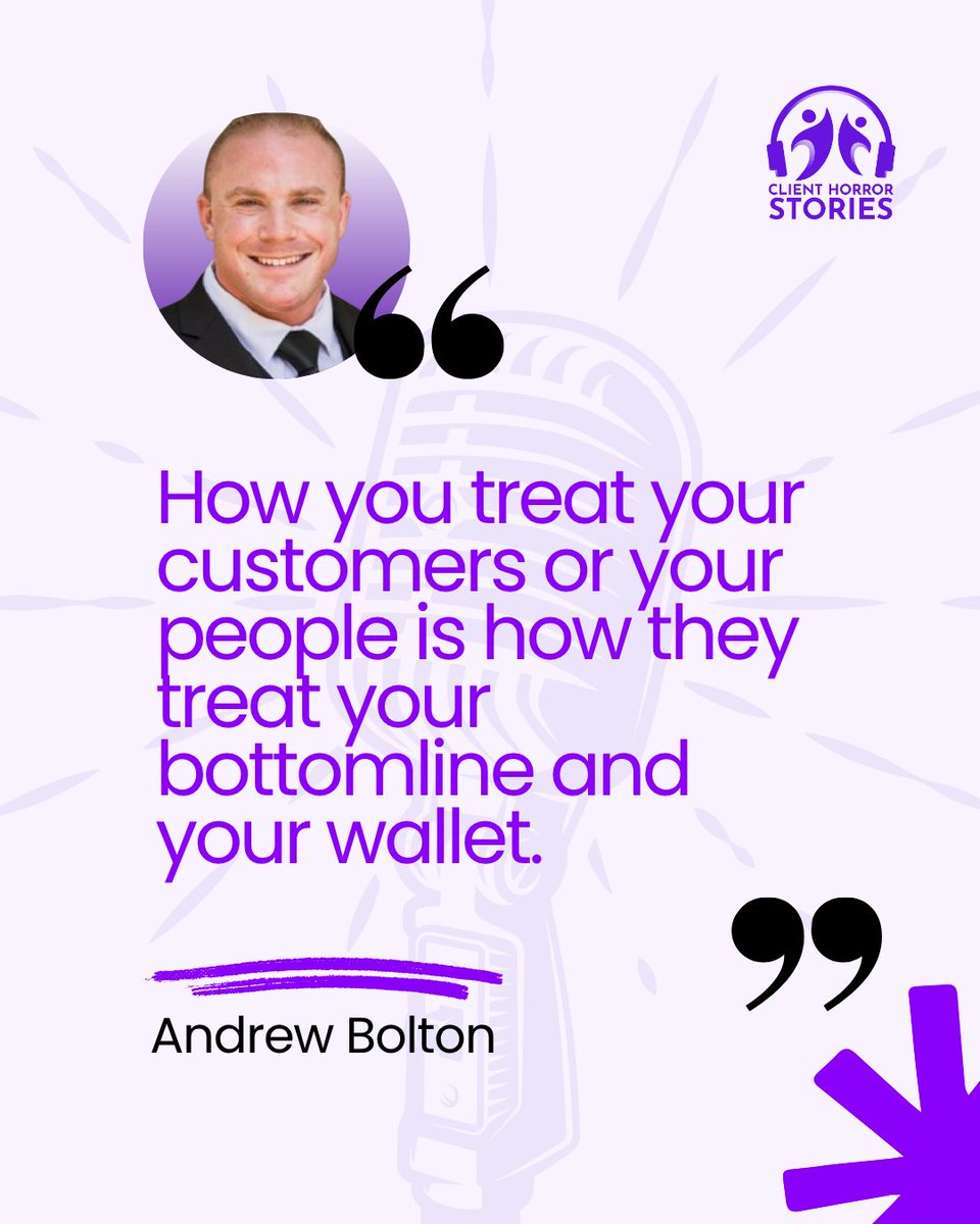 Client Horror Stories (@clienthorrors) on Twitter photo 🎙 An amazing quote from an amazing guest!
🎙 Be inspired by our latest episode's guest "That time when you receive 150 angry emails in a span of a few hours and end up reevaluating the whole structure of your service.… (with Andrew Bolton from <a href="/TechRescueLLC/">Tech Rescue Guys</a>)"
#managingup 🎙 An amazing quote from an amazing guest!
🎙 Be inspired by our latest episode's guest "That time when you receive 150 angry emails in a span of a few hours and end up reevaluating the whole structure of your service.… (with Andrew Bolton from <a href="/TechRescueLLC/">Tech Rescue Guys</a>)"
#managingup