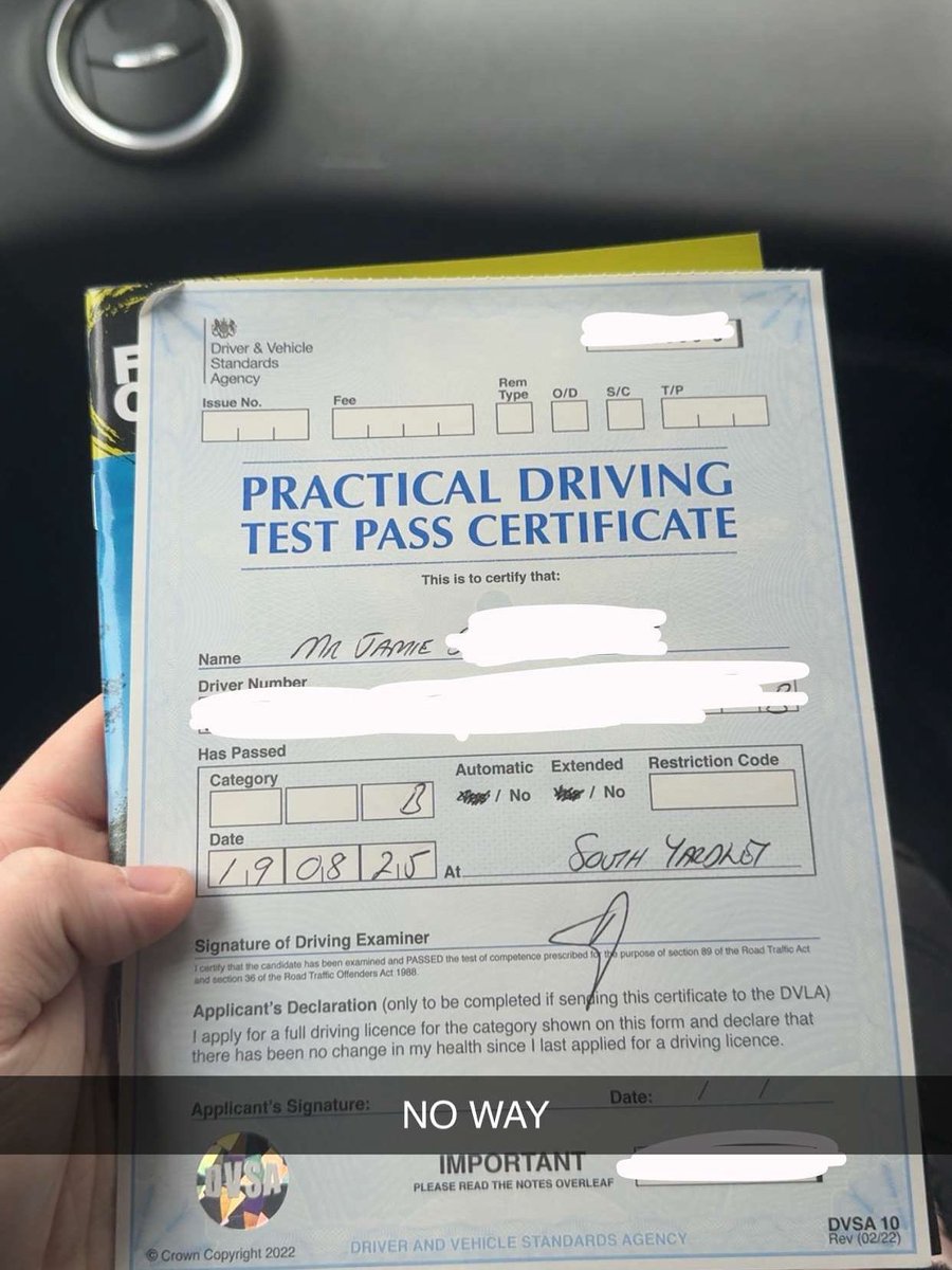 Driving Test = Done