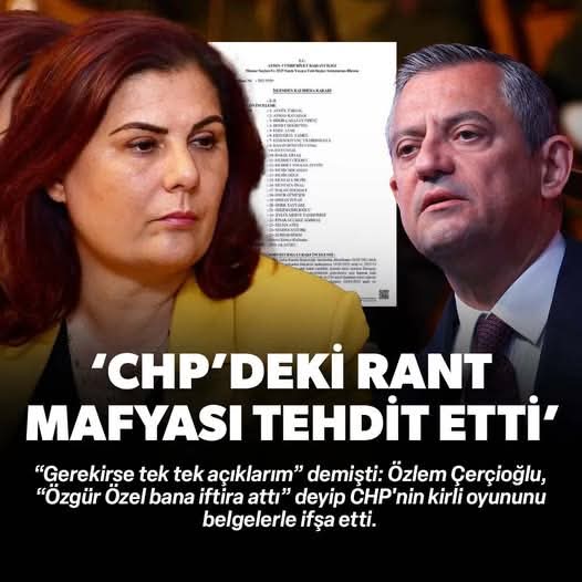 Zeynep Nejlâ Çelik (@zeynepnejla2) on Twitter photo Okumuş güngörmüş kibar hanım olması nedeniyle Özlem Çerçioğlu hırsızlığa, dolandırıcılığa geçit yok diyemiyor "imar rantına geçit yok" diyor 😂
Anladın mı <a href="/eczozgurozel/">Özgür Özel</a> Okumuş güngörmüş kibar hanım olması nedeniyle Özlem Çerçioğlu hırsızlığa, dolandırıcılığa geçit yok diyemiyor "imar rantına geçit yok" diyor 😂
Anladın mı <a href="/eczozgurozel/">Özgür Özel</a>