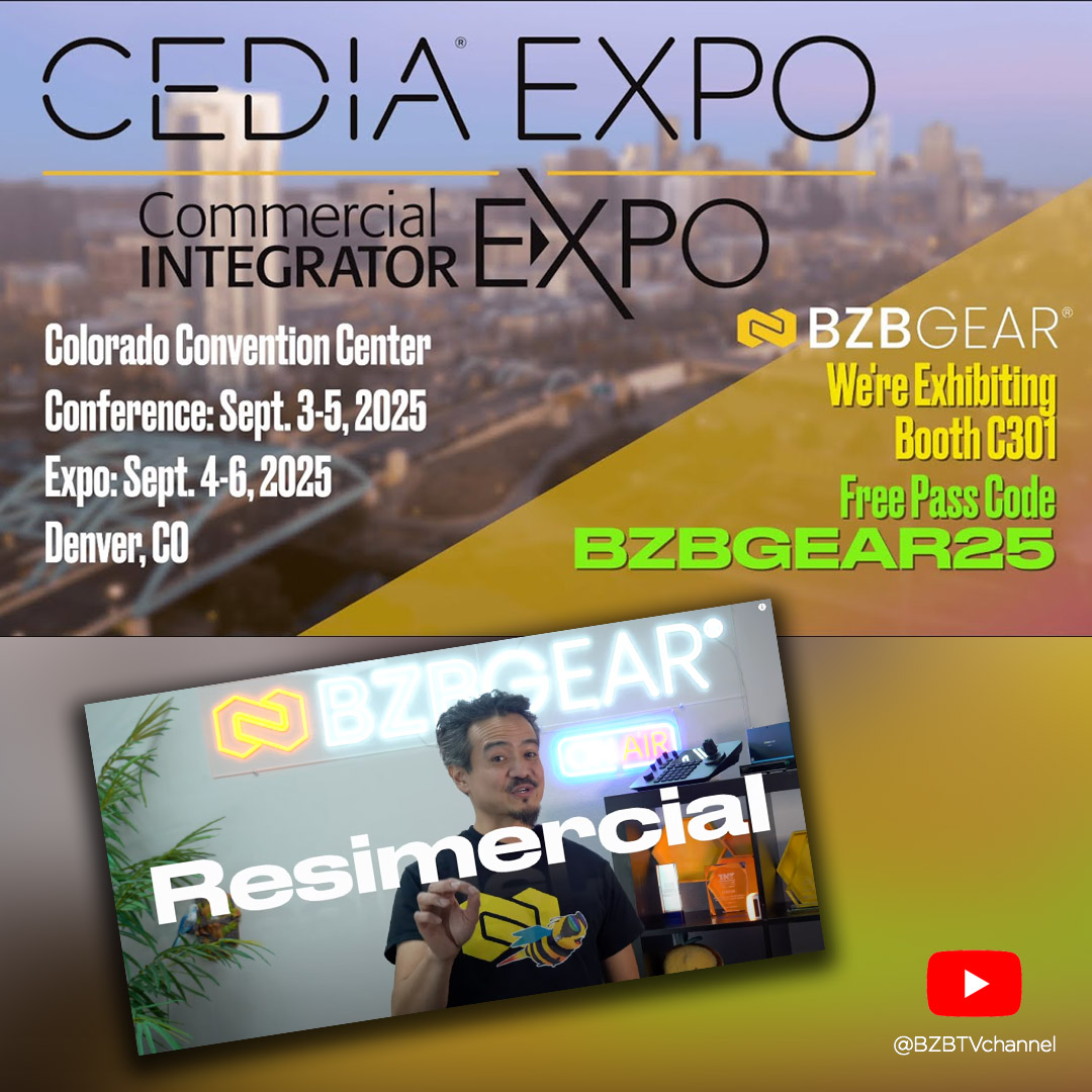 BZBGear's tweet photo. Get ready, Denver! BZBGEAR is bringing their latest #proAV + #broadcasting gear to #CEDIAExpoCIX 2025—where Residential + Commercial AV converge. Our new #8K gear is sure to rock the #resimercial world! Catch our preshow video now: https://t.co/HwdLAdsGio
.
.
.
#AVTweeps https://t.co/1P2blH8xOm