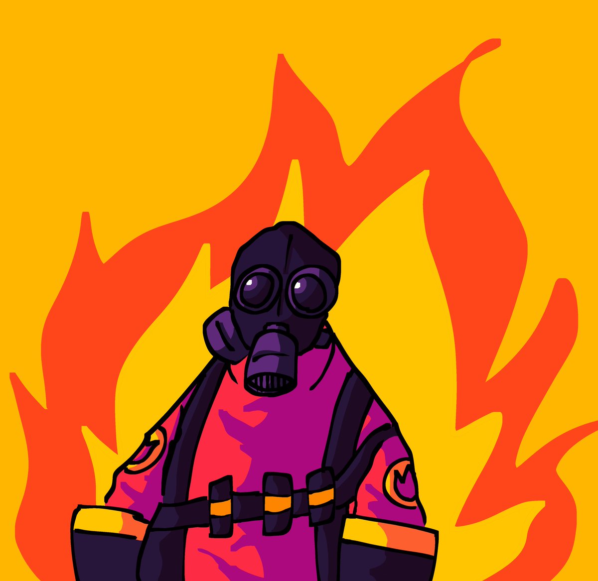 moltenwing_01's tweet photo. A little colour and shading test with pyro #TeamFortress2 #tf2 #tf2pyro #tf2fanart #pyro #pyrotf https://t.co/GHhxsyhjbD