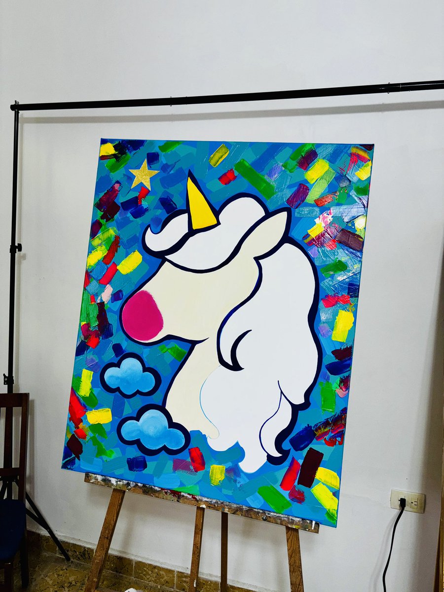 ✨ Estoy pintando un unicornio 🦄, símbolo de sueños, esperanza y buena suerte. Cada trazo es magia que inspira a creer en lo bonito de la vida y en la fuerza de la imaginación. 🌈💫
