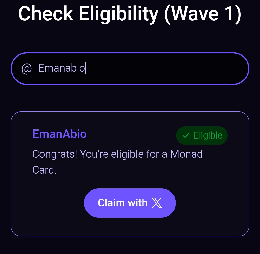 Crypto Craft π¦ π | HUDL (@web3kalito) on Twitter photo Dear <a href="/EmanAbio/">Adeniyi.sui</a>,
Iβm excited to share that youβre eligible to nominate individuals for Monad Cards!
While you may choose not to participate, I kindly encourage you to consider nominating up to three people who could benefit from this opportunity (me included ).
Your support Dear <a href="/EmanAbio/">Adeniyi.sui</a>,
Iβm excited to share that youβre eligible to nominate individuals for Monad Cards!
While you may choose not to participate, I kindly encourage you to consider nominating up to three people who could benefit from this opportunity (me included ).
Your support
