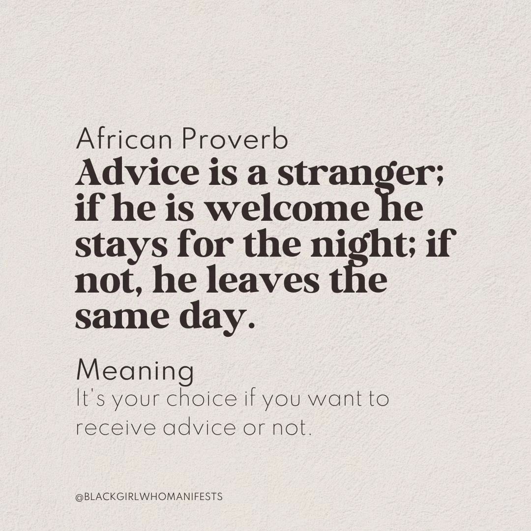Proverb of the day