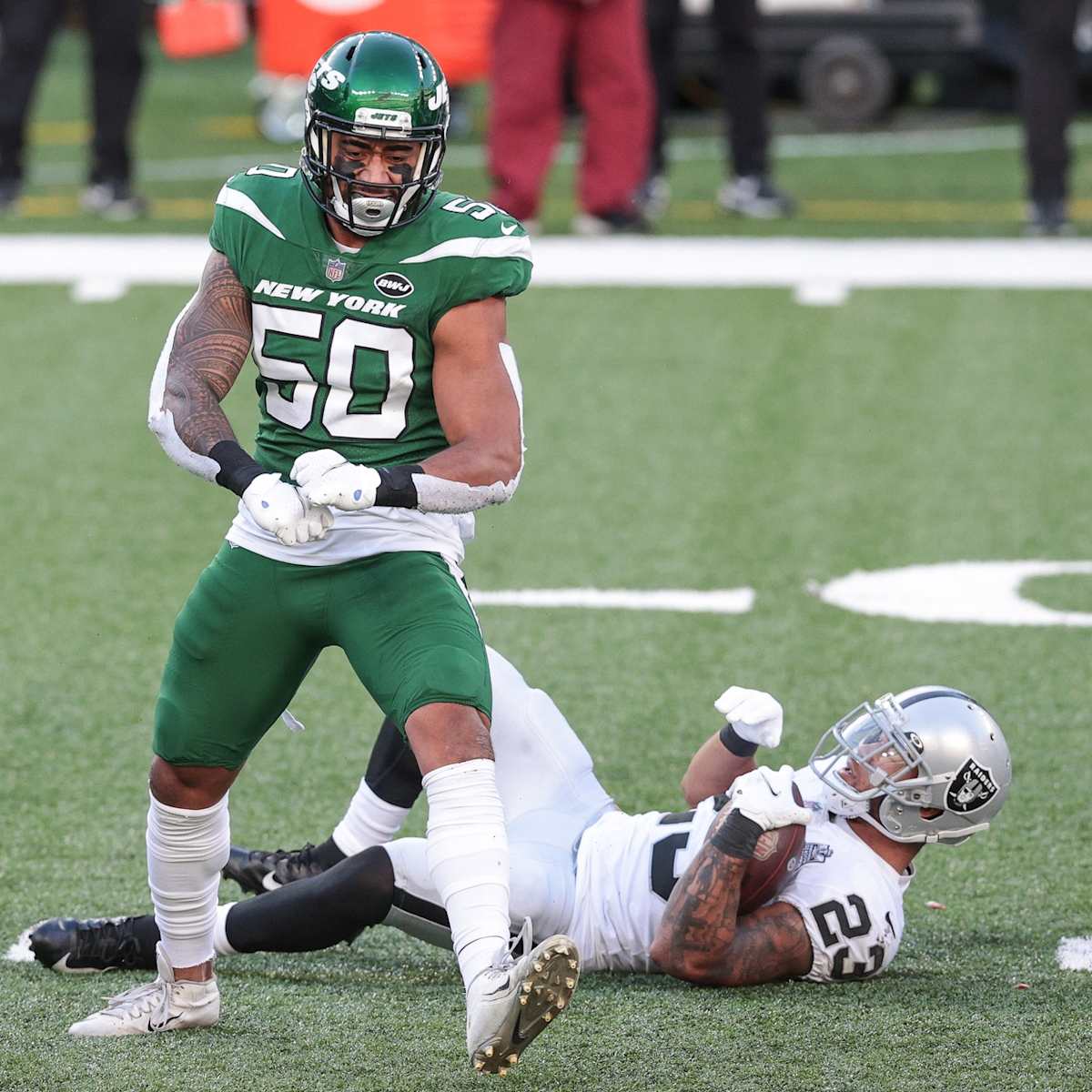 I'll never forgive Joe Douglas for not keeping Frankie Luvu long-term.

The dude was an instant fan favorite because his talents jumped through the TV screen and somehow (someway) it was Joe Douglas who couldn't recognize how special of an undrafted FA he was

Now he's an All-Pro