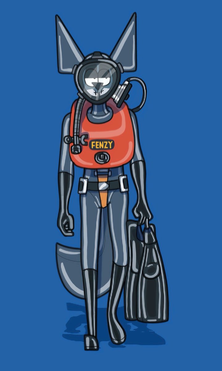 Vintage scuba fox!