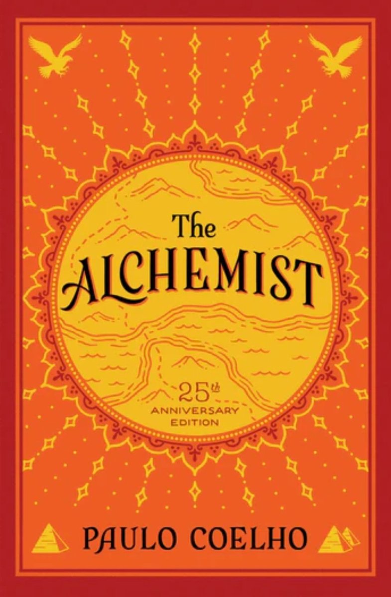 sandoku2020's tweet photo. The Alchemist
by Paulo Coelho:
Santiago, an Andalusian shepherd, embarks on a journey to Egypt after a prophetic dream, encountering a wise alchemist and learning to follow his "Personal Legend" to find treasure and his true self.
(208 pages)
#booksclub #NerdX #bookpics https://t.co/LcUXSOaOzX
