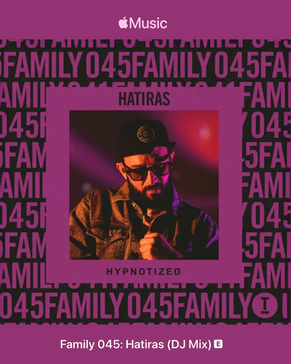 hatiras's tweet image. I recorded an exclusive mix for @AppleMusic for the @toolroomrecords Family series. Stream it here... 
music.apple.com/us/album/famil…

#HouseMusic #Hatiras #Toolroom #AppleMusic #Spacedisco