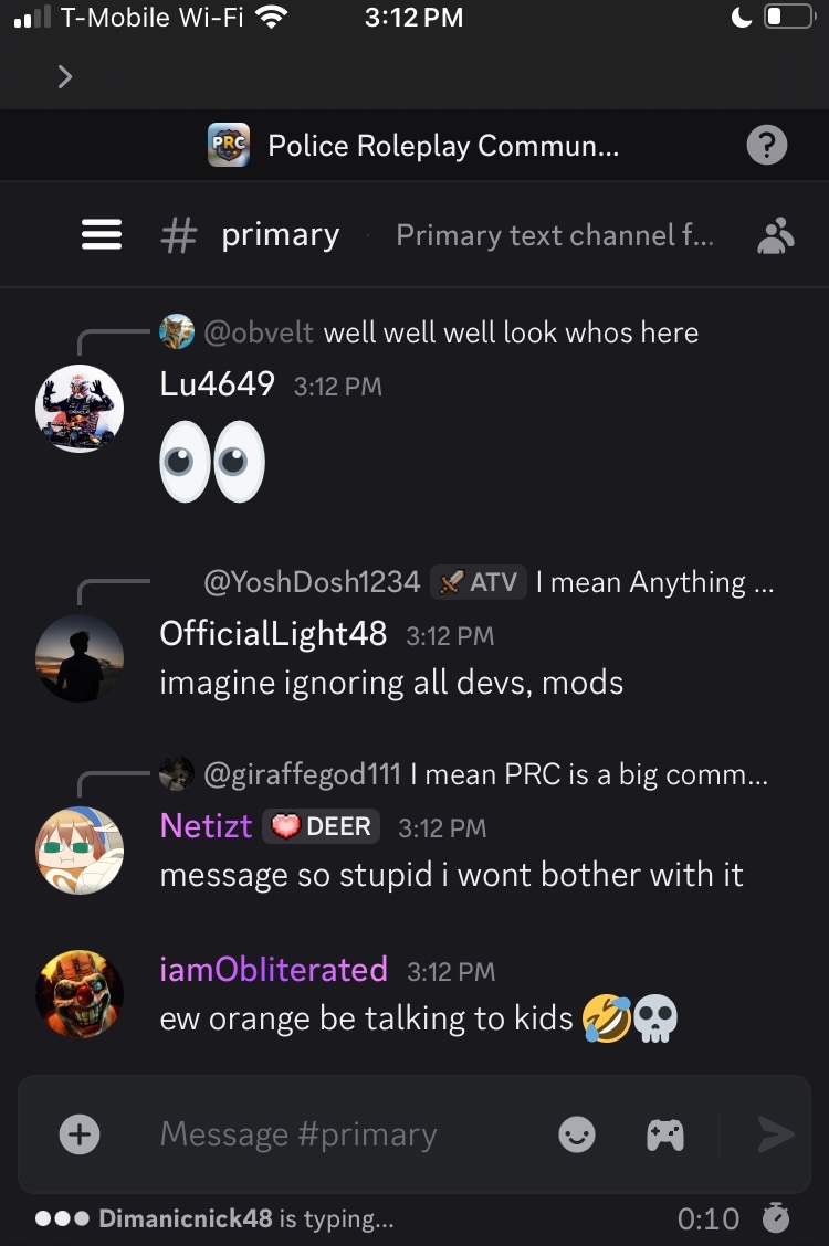syretheartist's tweet image. So prc , let’s talk about the ongoing future ?  Since you decided to remove me from the discord for “harassing staff “ by exposing the fact that this moderator has been on your team for going on 5 years , this situation is not new , you have had over 2 years to reprimand him .