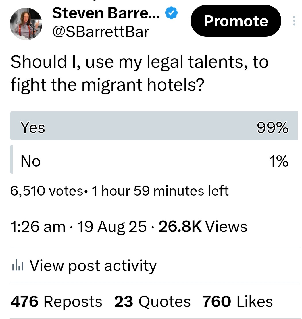 Pretty clear result.

I am confident I can find a way.