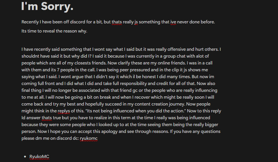 Please read this. (I know its long af)