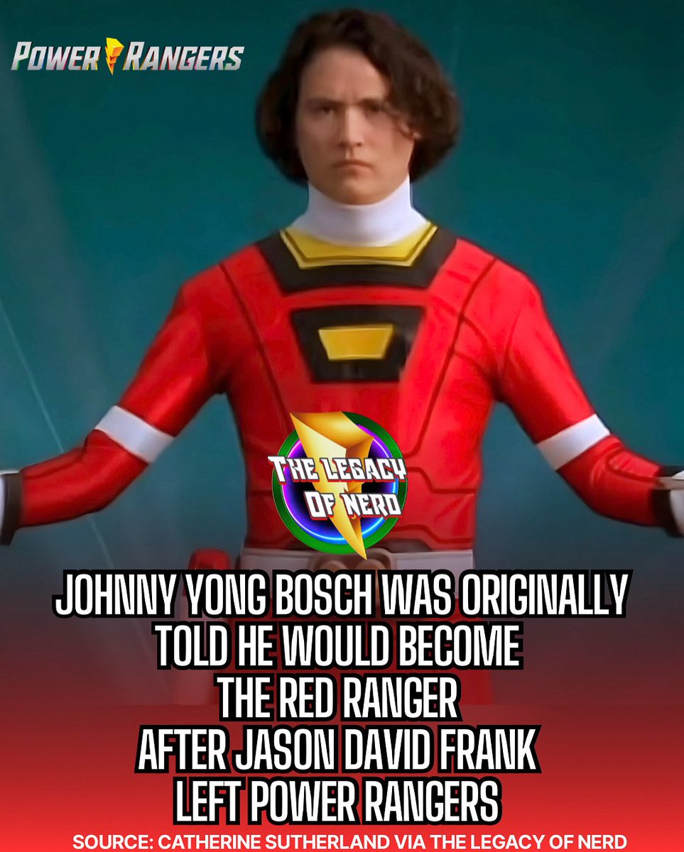 Catherine Sutherland revealed to The Legacy of Nerd that Johnny Yong Bosch was told he was going to be promoted to The Red Ranger in Power Rangers Turbo after Jason David Frank Left 

This is why his hair was grown out to more resemble Tommy.