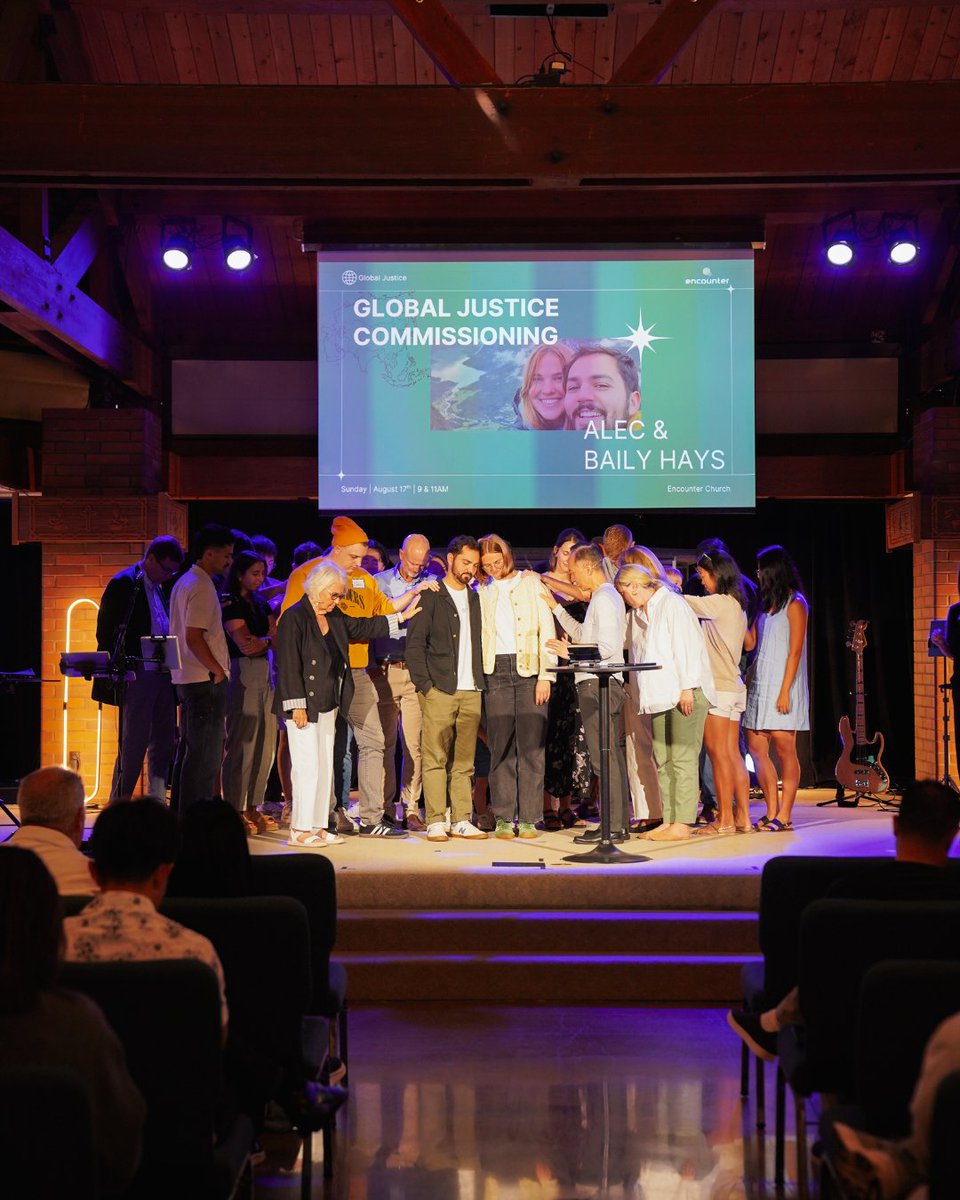 What a joy to commission Alec and Baily as our first long-term global justice workers to be sent out from our church since the merger and relaunch of Encounter!

Continue to pray for them, support them, and be inspired to make a difference in our world.