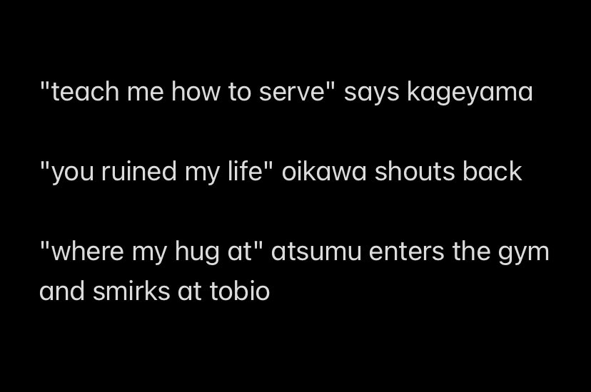 kageyamichi's tweet photo. this fanfic shit too easy https://t.co/I2BIlXOkSH