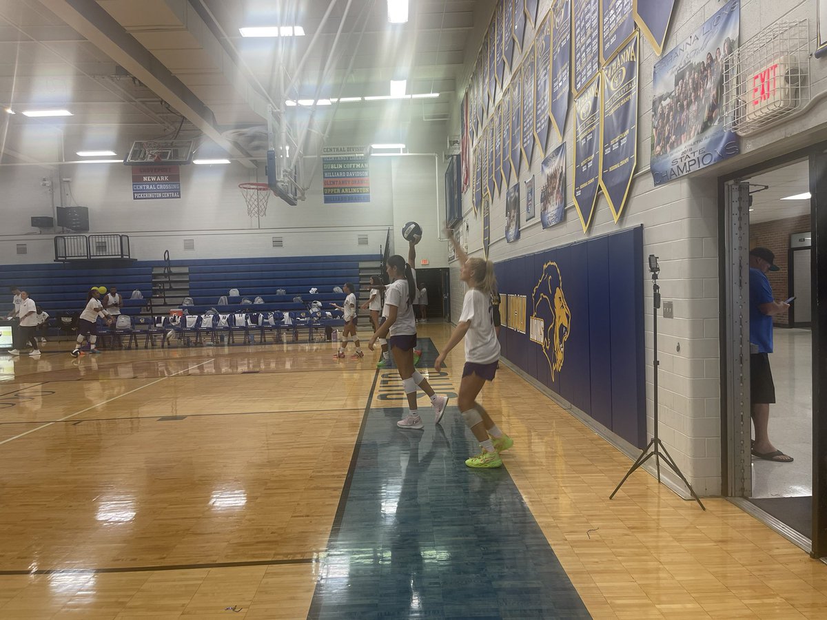 Volleyball warming up to take on Gahanna!  Let’s go Tigers!
T.I.E