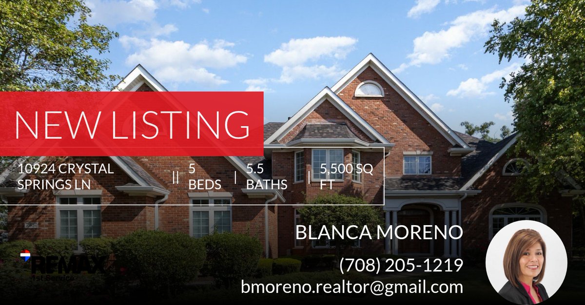 b_moreno19's tweet photo. 📍 New Listing 📍 Take a look at this fantastic new property that just hit the market located at 10924 Crystal Springs Ln in Orland Park. Reach out here or at (708) 205-1219 for more information

Blanca O. Moreno
Broker
RE/MAX 1st ... https://t.co/8AwxpkOPUT https://t.co/lUdt9KWwkv