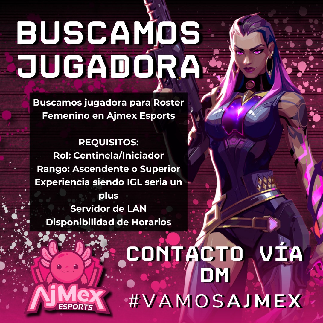 Hola!

El #TeamAjolote se expande!

Estamos buscando quien nos pueda acompañar en este nuevo viaje, si tienes las ganas de unirte a un equipo, es tu momento!

Envíanos tu info al DM y estaremos en contacto

Estamos ampliando las plataformas para que todos puedan mostrar su