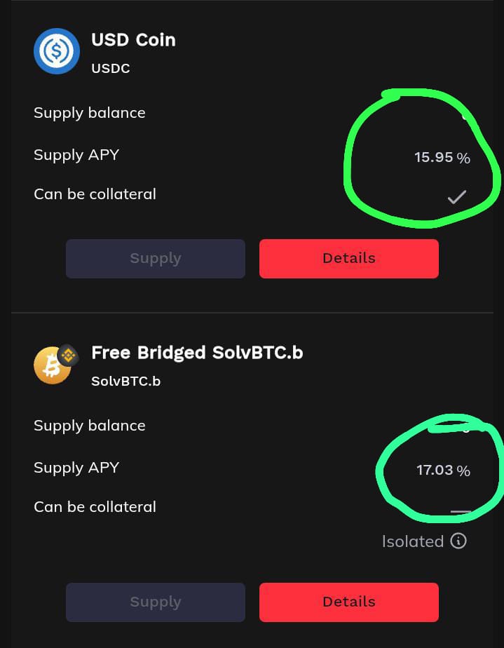 Victostore🔶✞ (@victostore) on Twitter photo Show me a better place to earn yield than <a href="/colend_xyz/">Colend 🔴 ᴄʟɴᴅ</a>
I'm waiting 😉
17% on Bitcoin.
15% on stables.
Only possible on Core 🔥🤭 Show me a better place to earn yield than <a href="/colend_xyz/">Colend 🔴 ᴄʟɴᴅ</a>
I'm waiting 😉
17% on Bitcoin.
15% on stables.
Only possible on Core 🔥🤭
