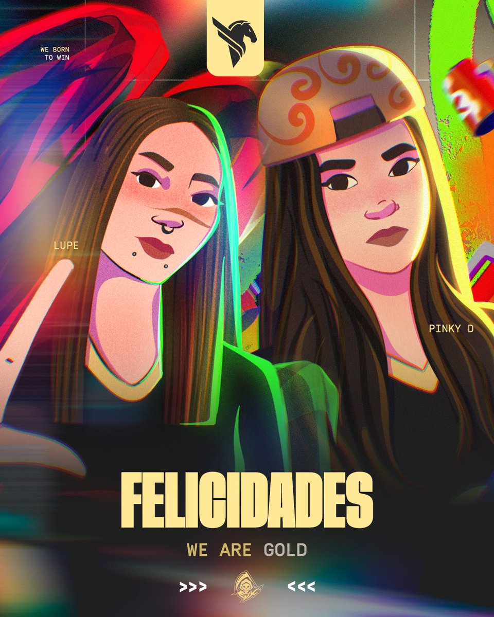 GoldOlimpo's tweet photo. 🥳 Felicitaciones a @romiisosa__ y @guaadaffl 🥳
Queremos reconocer el gran logro de ambas por coronarse campeonas del GameHers by Kotex 2025 junto a su equipo Lemon Team 🍋🏆
Un triunfo que refleja esfuerzo, talento y pasión por competir.💛✨
#FeelTheGold #GoGLX #GameHers #ValorantLatam