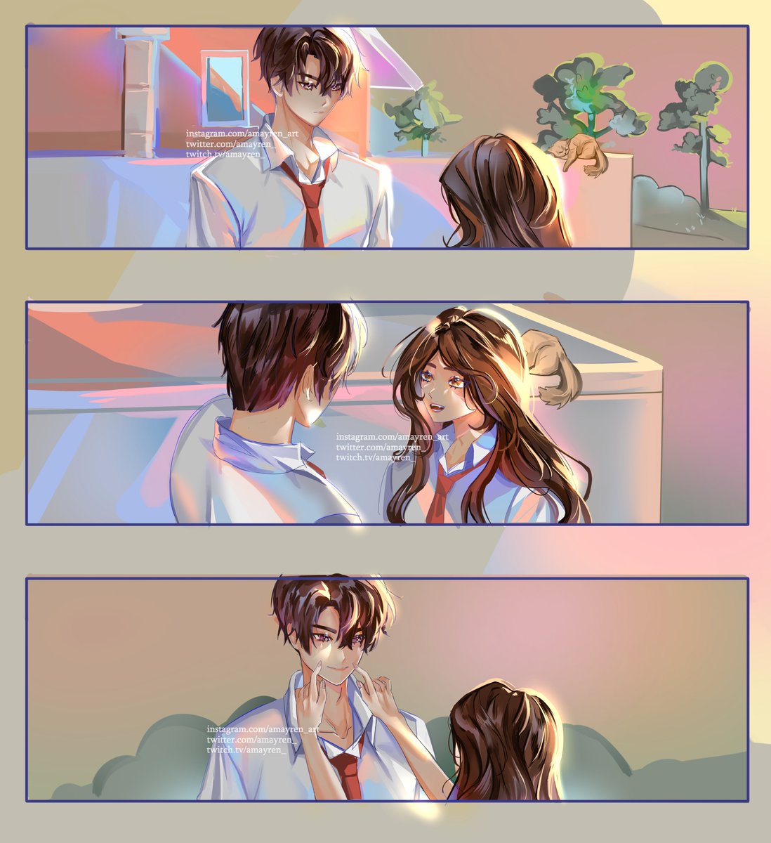 amayren_'s tweet photo. Puppy is angy 🍎🍏

#LoveandDeepspace #恋与深空 #Caleb #夏以昼 #マヒル https://t.co/fEnfc4QHIP