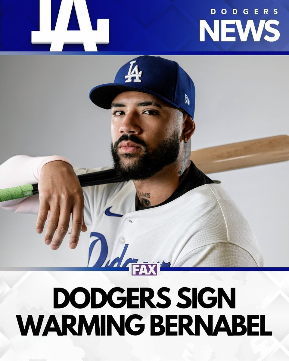FAX Sports: MLB (@mlbonfax) on Twitter photo The Dodgers are signing 1B Warming Bernabel to a 5-year, $152 million contract with everything deferred, per <a href="/HollyBaylorMLB/">Holly Baylor</a> The Dodgers are signing 1B Warming Bernabel to a 5-year, $152 million contract with everything deferred, per <a href="/HollyBaylorMLB/">Holly Baylor</a>