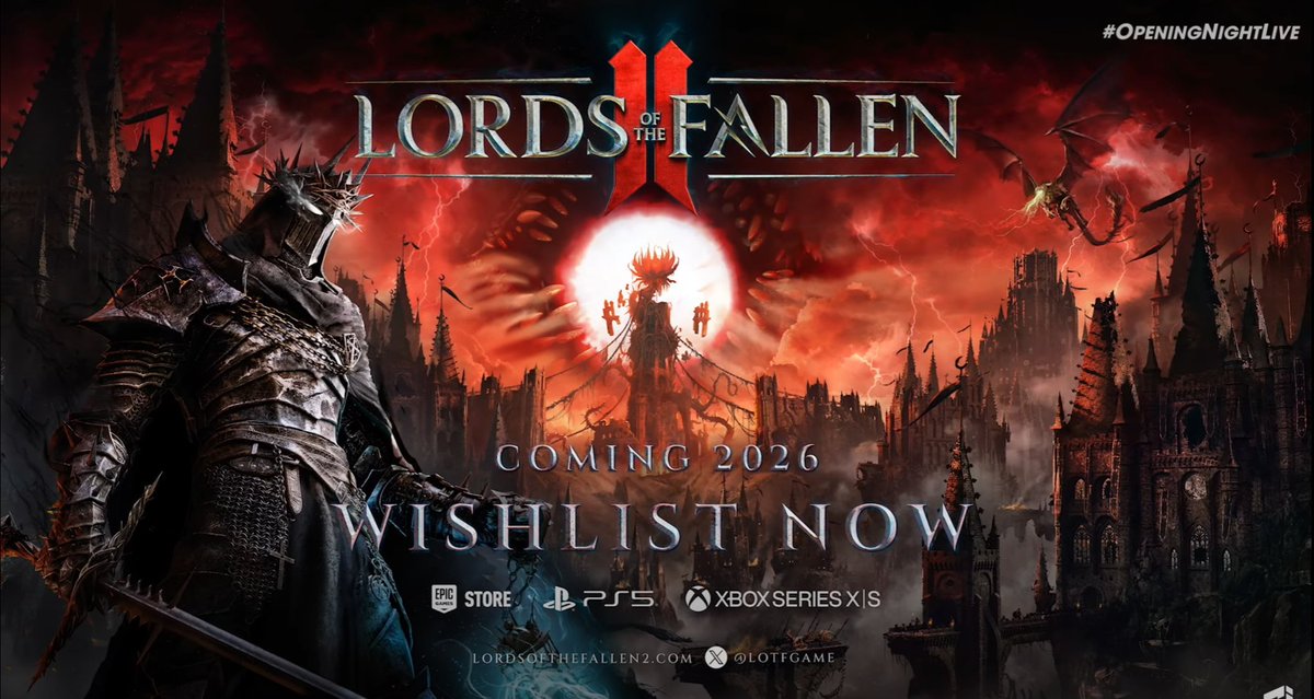 crisgamer__25's tweet photo. Lords of the Fallen II anunciado para 2026, para PS5, Xbox Series S/X y PC
#Gamescom #OpenNightLive https://t.co/EANrbmsYZ0