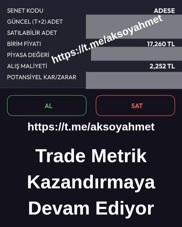 ahmetaksoyTA's tweet photo. Günün son kazancı herşey dahil %785 
👉Aldım
👉verdim 
🫵Ben seni yendim oynamaya devam ediniz Lütfen 
#ADESE varmı söylenecek söz 
Buyurun 
#BORSA https://t.co/aAL5UuUo7r