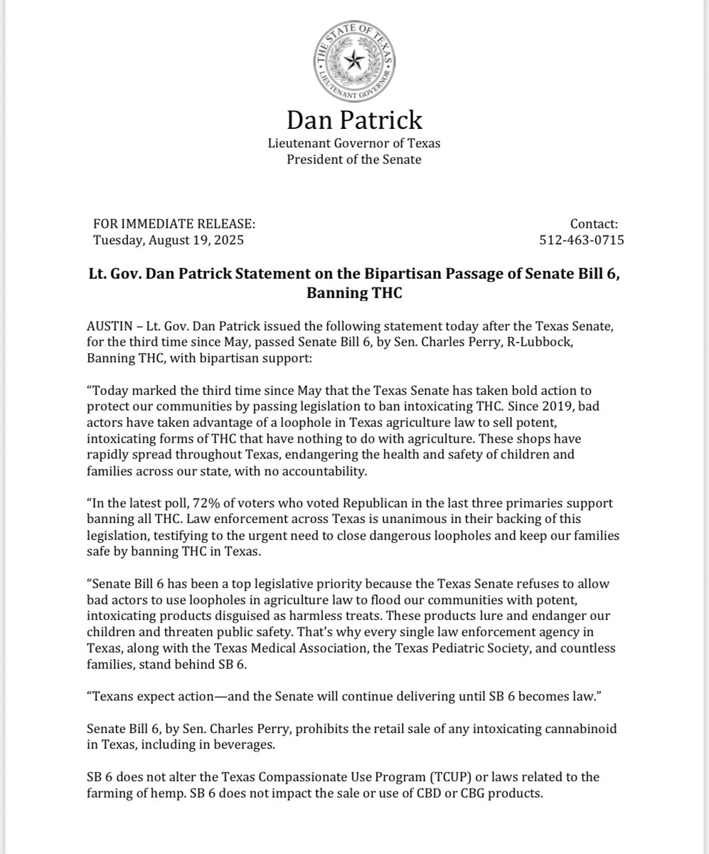 Office of the Lieutenant Governor Dan Patrick tweet media