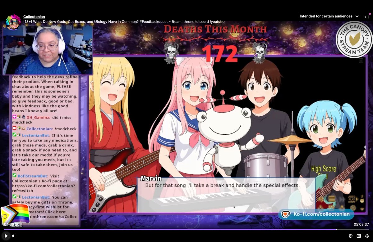 There's a funny stream of KIETA MEMORY by <a href="/collectonian/">Collectonian 🌸 Canopy 🌸 Live M/Tu/F 7 pm CT 🌸</a> : twitch.tv/videos/2543795…
She had a lot to laugh – and so will you... 😄
#visualnovel #gaming #anime #stream #streaming #streamer #indiegames