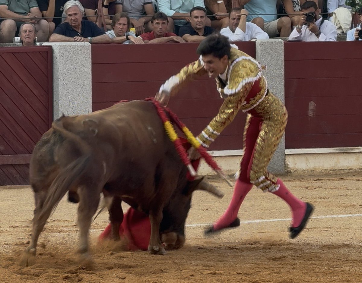 objetivoeltoro's tweet photo. Guijuelo, 4ª Feria. Diosleguarde le corta las dos orejas al castaño “Faisán” de Toros de Orive premiado con la vuelta al ruedo. https://t.co/iloH4OZvfi