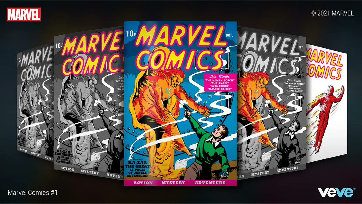 VeVe | Digital Collectibles (@veve_official) on Twitter photo ANNIVERSARY: THE FIRST MARVEL COMIC on VeVe!
<a href="/Marvel/">Marvel Entertainment</a>'s Marvel Comics #1 dropped on VeVe August 19th 2021, four years ago today!
The FIRST Marvel comic ever — the one that started it all in 1939! The Marvel Universe’s big bang is in these pages and it kicks off with an ANNIVERSARY: THE FIRST MARVEL COMIC on VeVe!
<a href="/Marvel/">Marvel Entertainment</a>'s Marvel Comics #1 dropped on VeVe August 19th 2021, four years ago today!
The FIRST Marvel comic ever — the one that started it all in 1939! The Marvel Universe’s big bang is in these pages and it kicks off with an