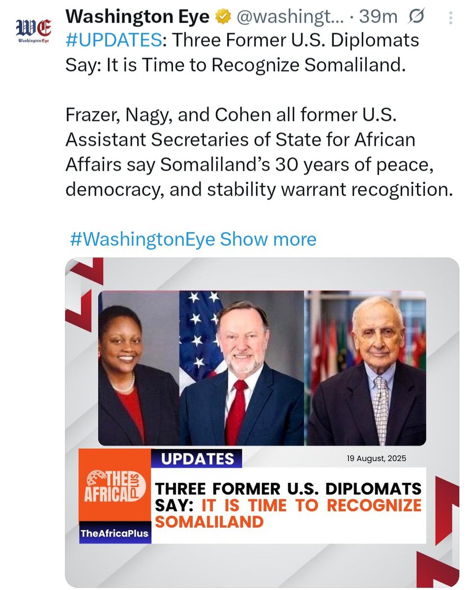 Nasircumar909's tweet photo. Its good steps towards democracy and Collaboration between somaliland and USA 🇺🇸 welcome #Frazer,#Nagy Cohen https://t.co/9dZ8qewqJS