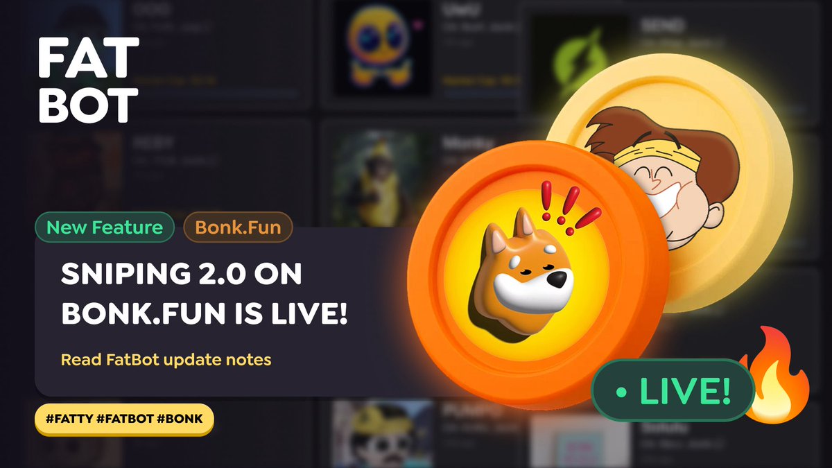 Sniping 2.0 on https://t.co/pMNDlzhrgo is LIVE! ⭐️ Support for  https://t.co/pMNDlzhrgo is officially LIVE! Starting today, you can create  Sniping 2.0 trading bots that will trade on either https://t.co/pMNDlzhrgo  or https://t.co/uw3nWdV0Hd. ⭐️ At