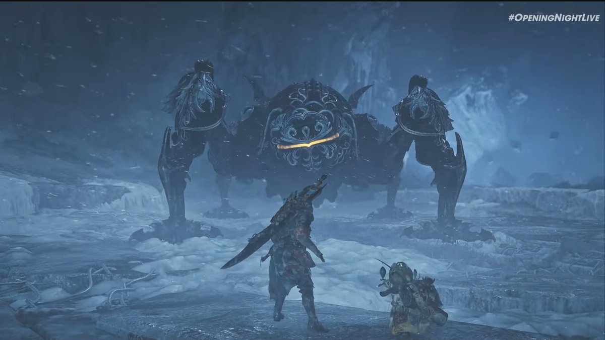 WolfyMelon's tweet photo. RT @famitsu: 『モンハンワイルズ』にて『FF14』コラボが9月下旬より開催。オメガを狩猟!?
https://t.co/3sW2yldEbW https://t.co/WV0cbr63XY