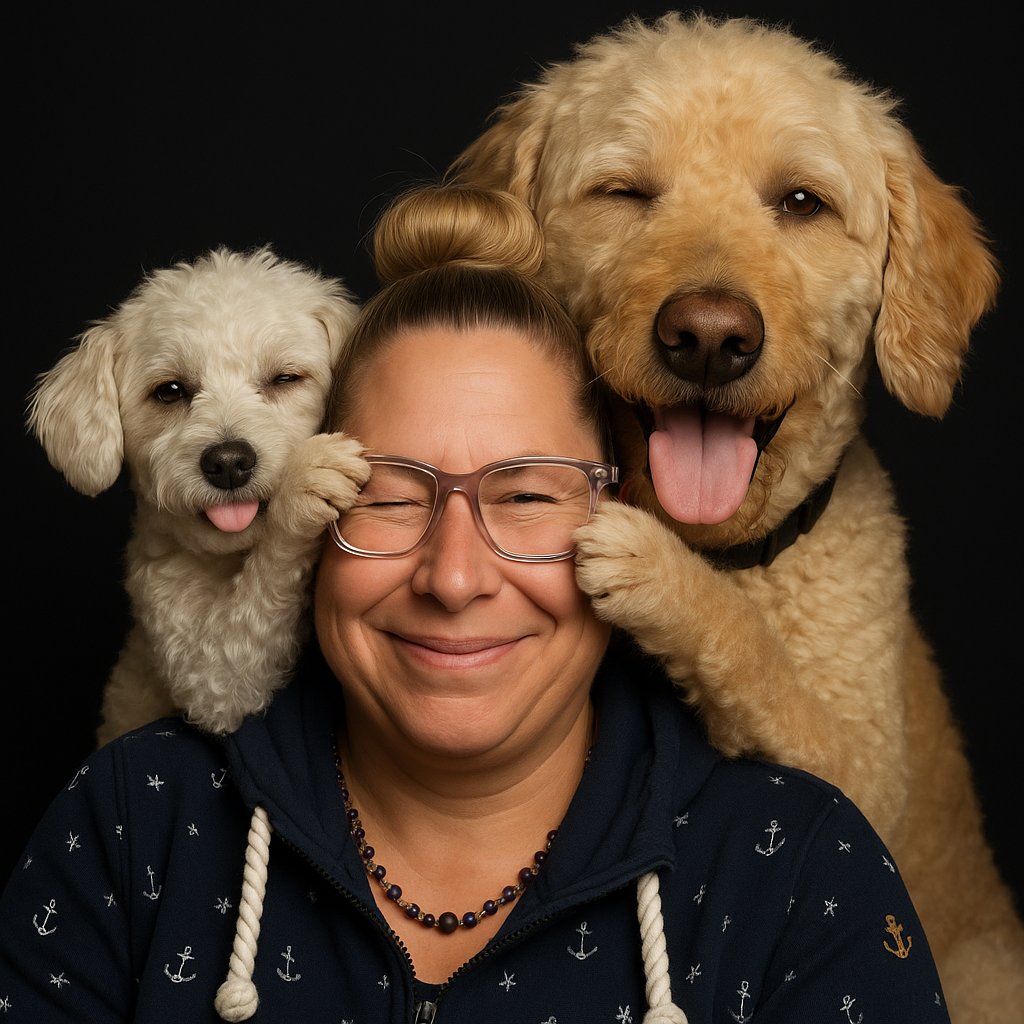 Queeny, meine Wenigkeit und Wookie. Einfach mal was lustiges in dieser merkwürdigen Welt 😜
