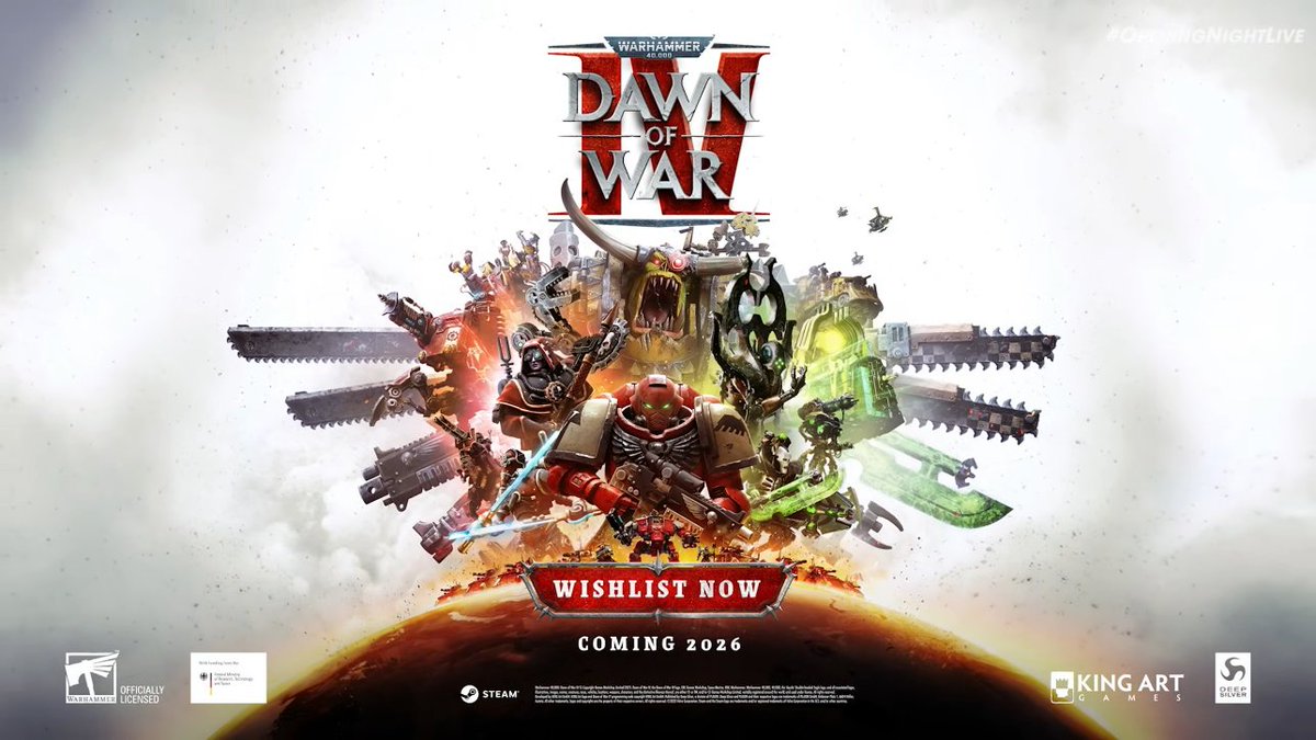 shinobi602's tweet photo. Warhammer 40K: Dawn of War IV announced, coming in 2026

#Gamescom #GamescomONL https://t.co/CHkYWOrA6b