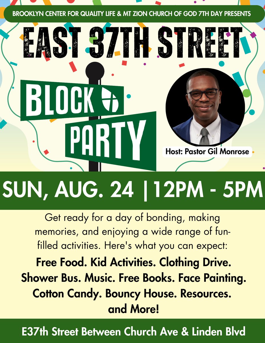 East 37th Street Block Party 5 days away join us for a day of fun! Resources will be available for the community!