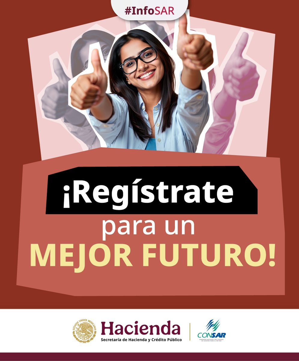 CONSAR_mx's tweet image. 🙂 Conoce los beneficios del #Registro ✍️de tu cuenta #Afore en esta #InfoSAR.

💸🫰¡Haz que tu ahorro para el retiro trabaje a tu favor!