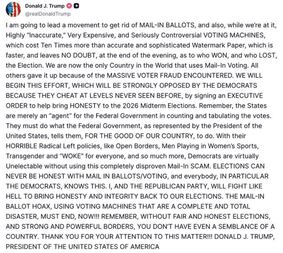 This is what I voted for. 🇺🇸