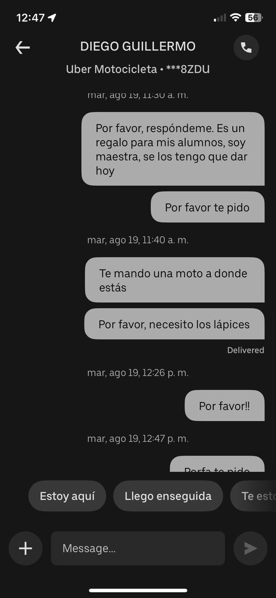 cryptofaQ (@criptofacu) on Twitter photo Ayudenme a escrachar a este tipo y a llegar a <a href="/Uber_ARG/">Uber Argentina</a>
Una amiga q es maestra compró algo y pidió un uber envios, el chabon no solo nunca le llevó las cosas sino q uber no le resuelve favorablemente nada. No le devuelven lo de los lapices y le cobraron $23.000 el viaje igual. Ayudenme a escrachar a este tipo y a llegar a <a href="/Uber_ARG/">Uber Argentina</a>
Una amiga q es maestra compró algo y pidió un uber envios, el chabon no solo nunca le llevó las cosas sino q uber no le resuelve favorablemente nada. No le devuelven lo de los lapices y le cobraron $23.000 el viaje igual.