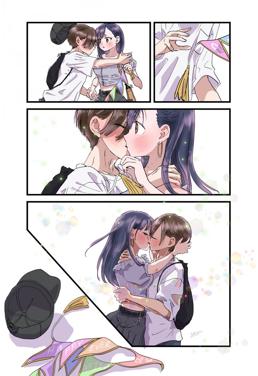 (2/3)初キス記念日おめでとう🫶🫶✨
座りポーズで杏奈ちゃんと膝下が同じくらいだったので立ち上がるときっとこれくらい→続きはちょこっと検証w #僕ヤバ #僕ヤバファンアート 