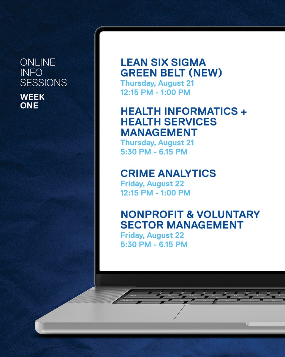 We're getting geared up for Fall 2025 term and we want you to be well prepared, too! 

Our online information sessions start this week where industry professionals and current learners give you insights on potential career paths. RSVP: continuing.torontomu.ca/contentManagem…