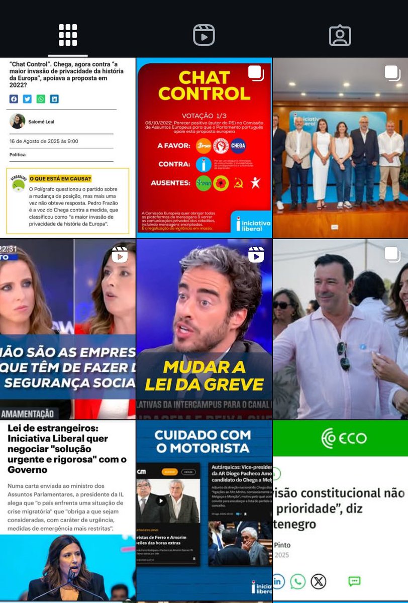 O partido IL fez zero (0) publicações sobre os incêndios que assolam o país.
Têm mais posts sobre as calças da Sydney Sweeney do que sobre os incêndios!

Porque será? 
Quem lucra com os incêndios?
É um partido que distrai o eleitorado com guerras culturais americanas inúteis.