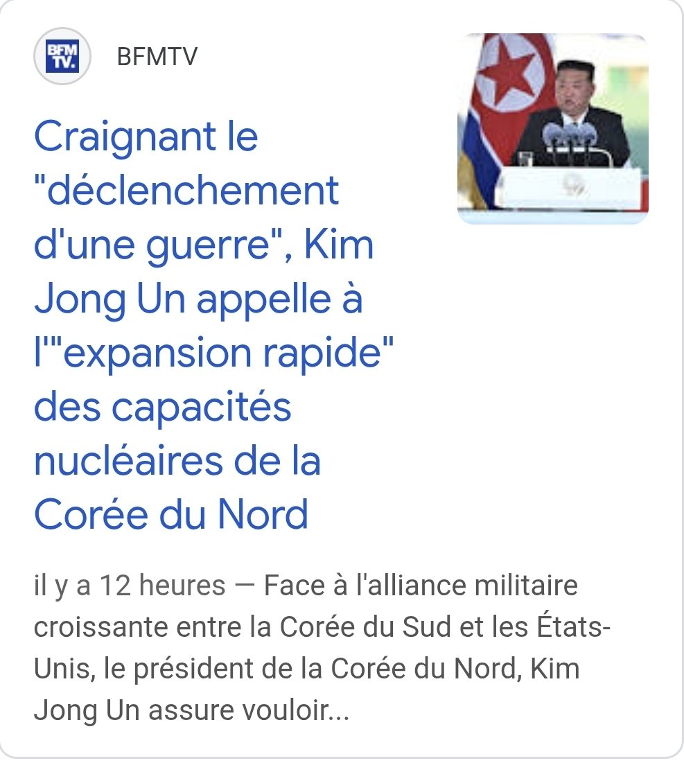 spister83's tweet photo. Et après ils vont nous dire que la Corée du Nord est aussi une menace pour la France, alors que la Corée se prémunit avant tout de la folie guerrière européenne. https://t.co/P7K0uup04T