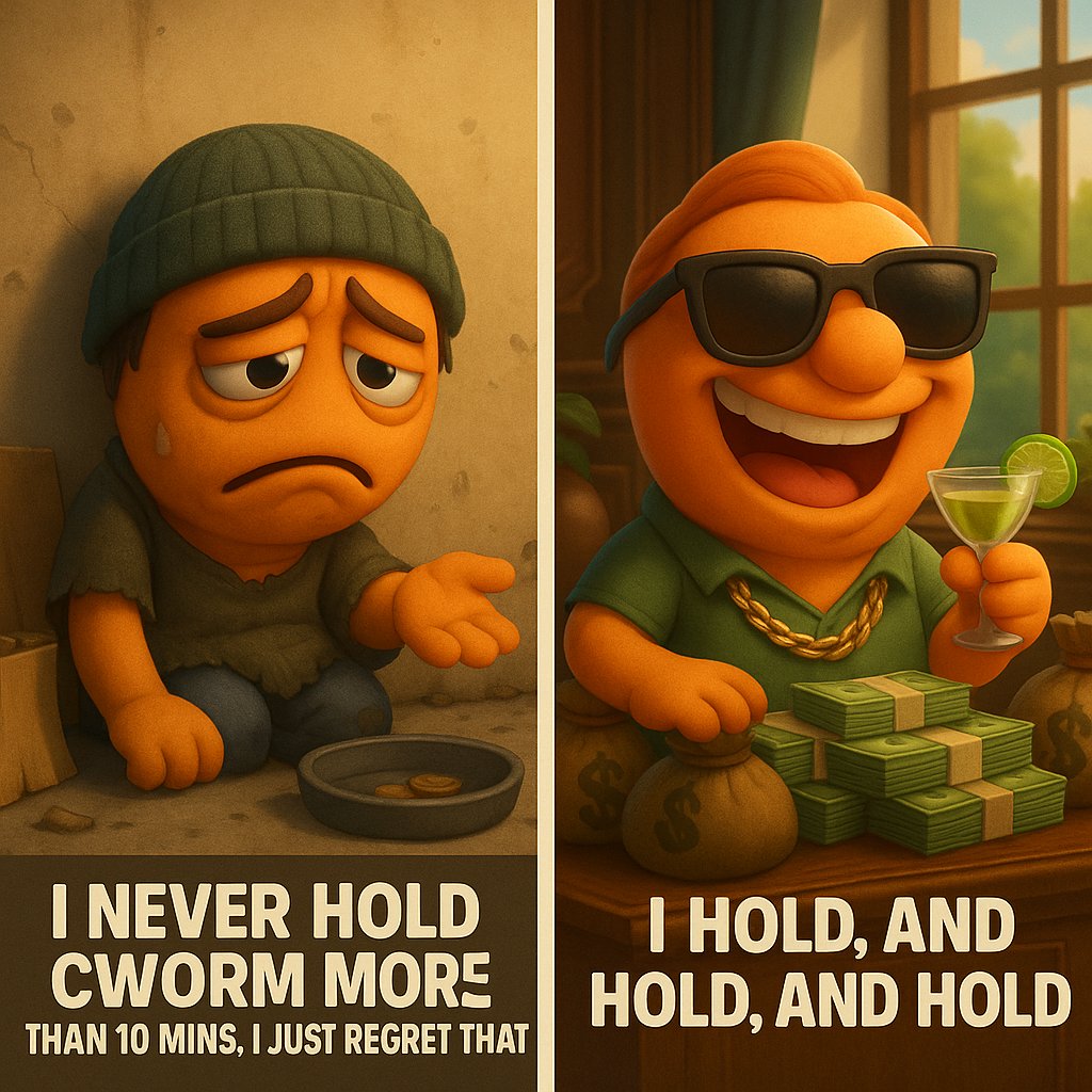 CryptoWorm72's tweet photo. π€£π
Some worms panic-sell for crumbsβ¦
Other worms hold until theyβre swimming in martinis & gold chains.
Guess which worm retires early? πΈππ
π https://t.co/L3nbbHtb85
π¬ https://t.co/88vQmtDfau
π CA: 65V31DT6xGVXY8axRu2QzNf1U7u6ZuQ77sRoBGYYpump
#CryptoWorm #CWORM #Solana #MemeCoin #CryptoCommunity #DiamondHands #HODL #CryptoHumor