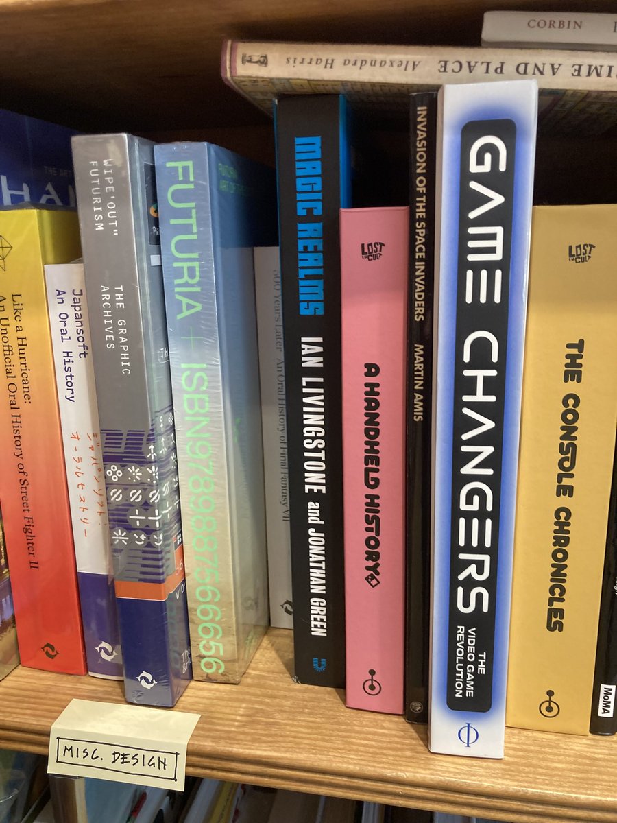 jonathangreen's tweet photo. It was great to see a copy of MAGIC REALMS in @ToppingsBath today, along with a whole shelf of gamebooks! I also bought a book to add to my reference library. #MagicRealms #gamebooks #ToppingsBath #MatthewRice https://t.co/YQqmKzeBVc