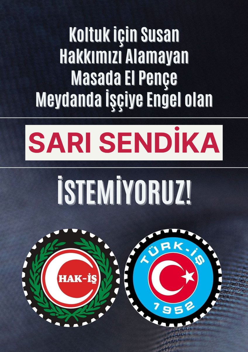 ❌Seyyanen zam yok
❌Refah payı yok
❌Vergide adalet yok
❌Ek protokol boş
❌Eğitim farkı yok
❌Kıdem farkı yok
❌Kıdem tazminatı eridi
❌Tayin hakkı verilmedi
❌Meslek kodu sorunu devam ediyor
❌Haftalık çalışma süresi halâ 45 saat
✅ Aidat almaya devam

İşçisendikaları